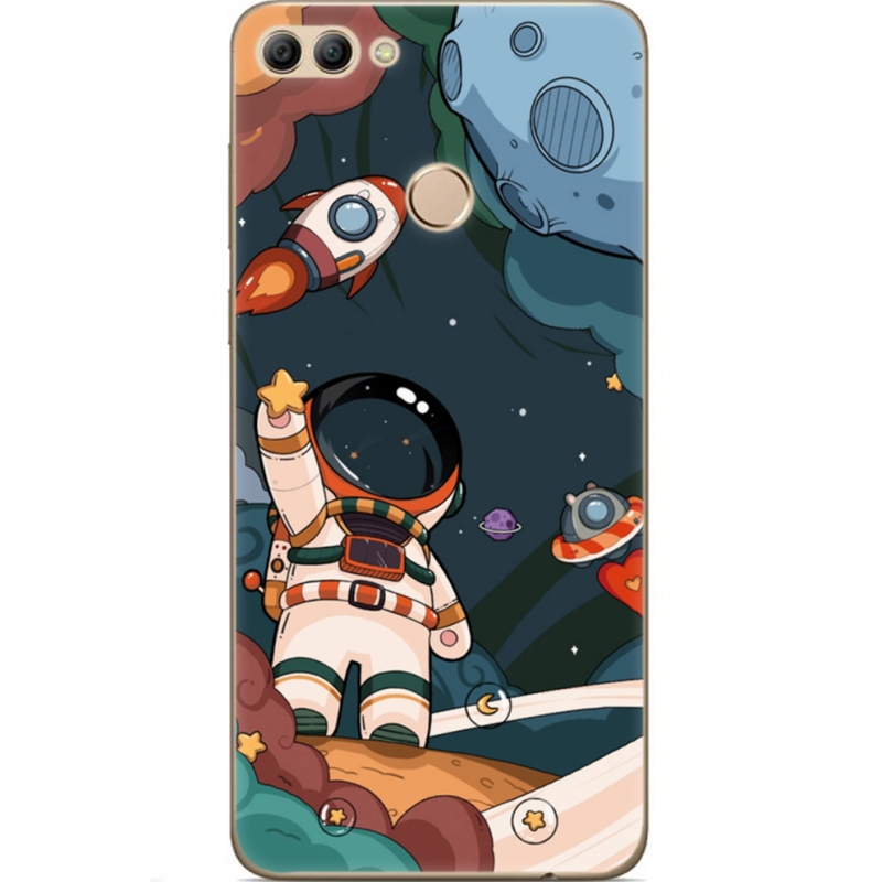 Чехол U-print Huawei Y9 2018 Space Mission