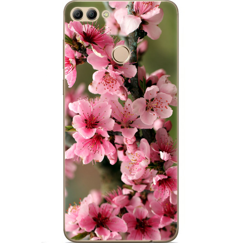 Чехол U-print Huawei Y9 2018 Вишневые Цветы
