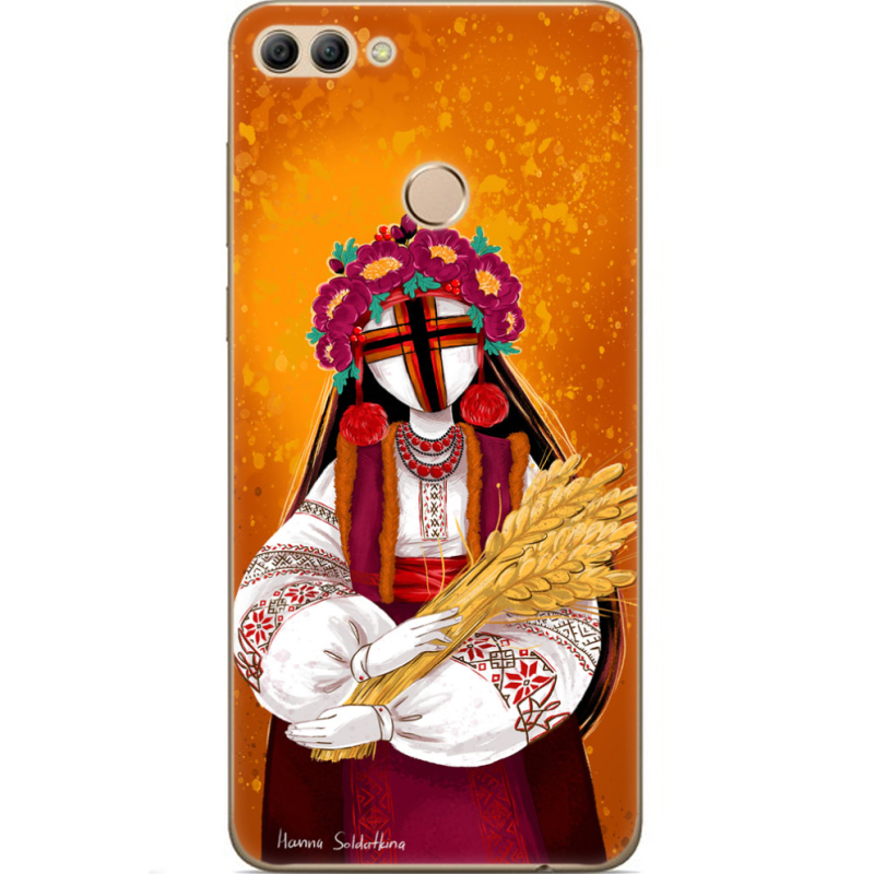 Чехол U-print Huawei Y9 2018 Motanka by H Soldatkina