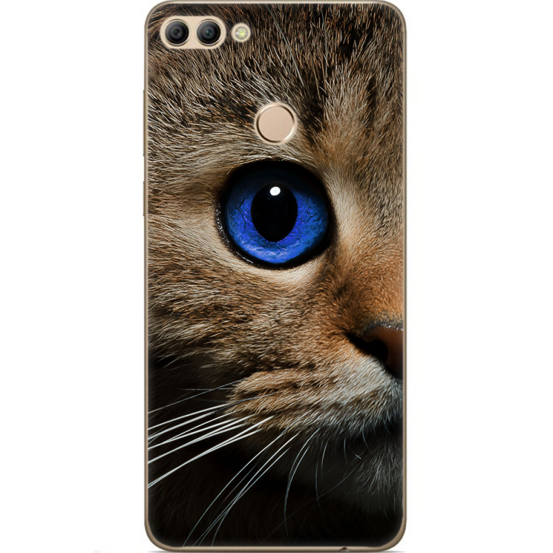 Чехол U-print Huawei Y9 2018 Cat's Eye