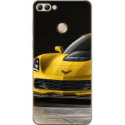 Чехол U-print Huawei Y9 2018 Corvette Z06