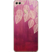 Чехол U-print Huawei Y9 2018 Gold Leaves