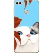 Чехол U-print Huawei Y9 2018 Wondering Cat