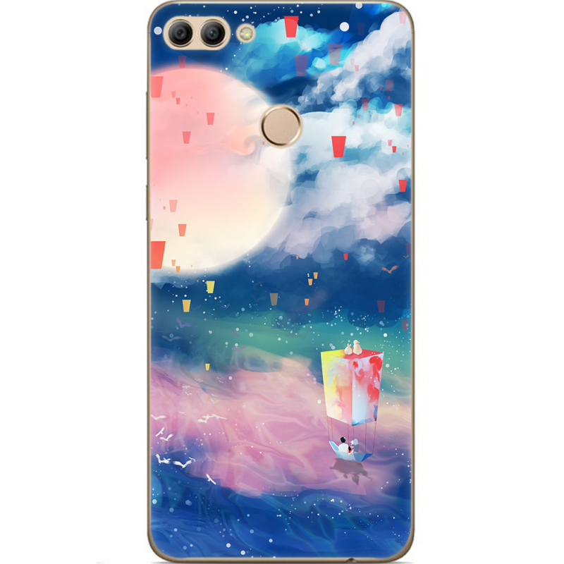 Чехол U-print Huawei Y9 2018 Sky Lanterns