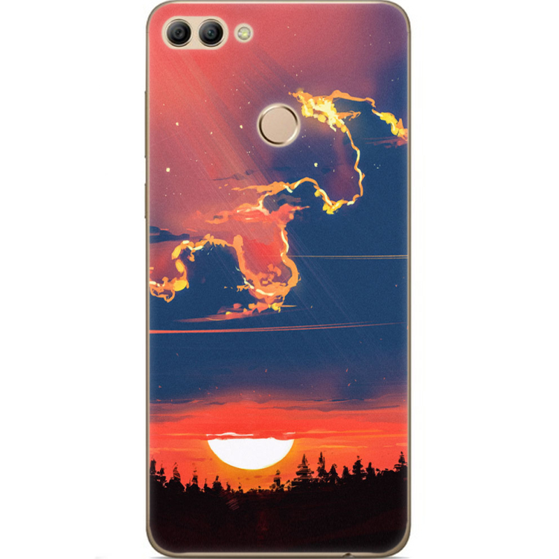 Чехол U-print Huawei Y9 2018 Twilight