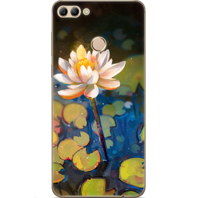 Чехол U-print Huawei Y9 2018 Waterlily