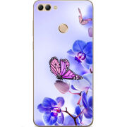 Чехол U-print Huawei Y9 2018 Orchids and Butterflies