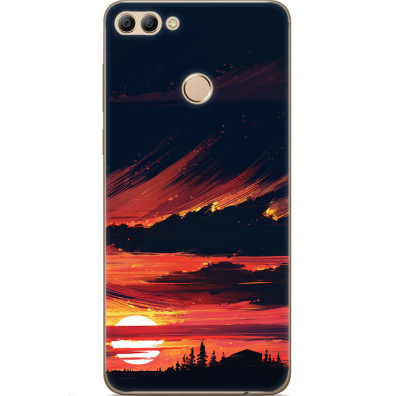 Чехол U-print Huawei Y9 2018 Sundown