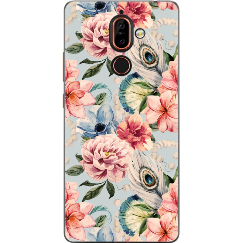 Чехол U-print Nokia 7 Plus Rosy