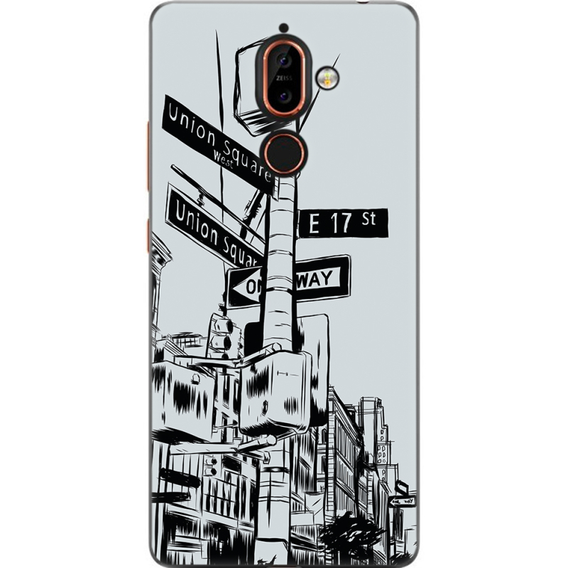 Чехол U-print Nokia 7 Plus 17 Street