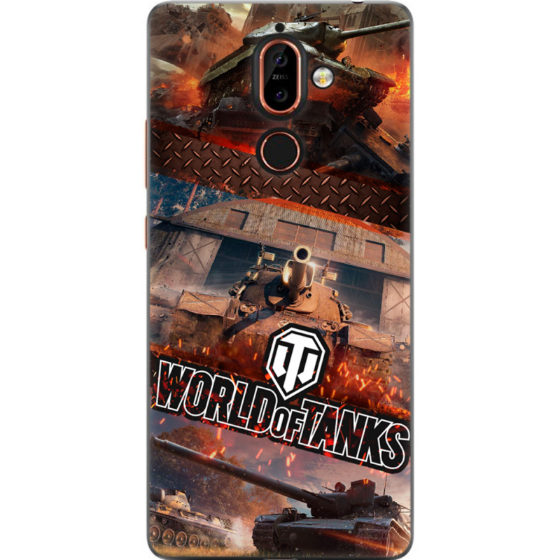 Чехол U-print Nokia 7 Plus World Of Tanks