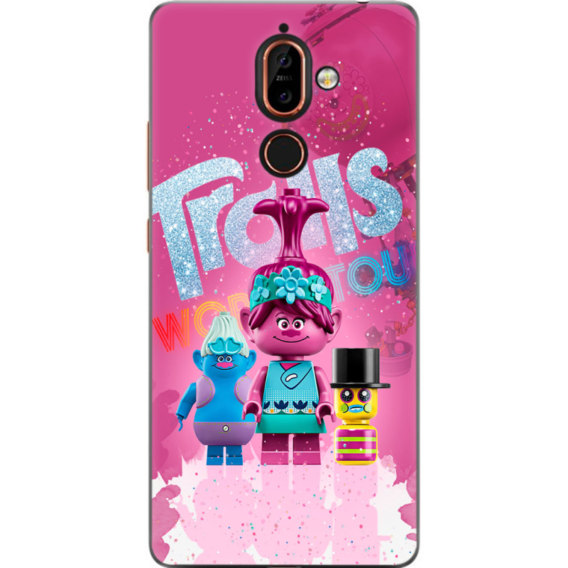 Чехол U-print Nokia 7 Plus Lego Trolls