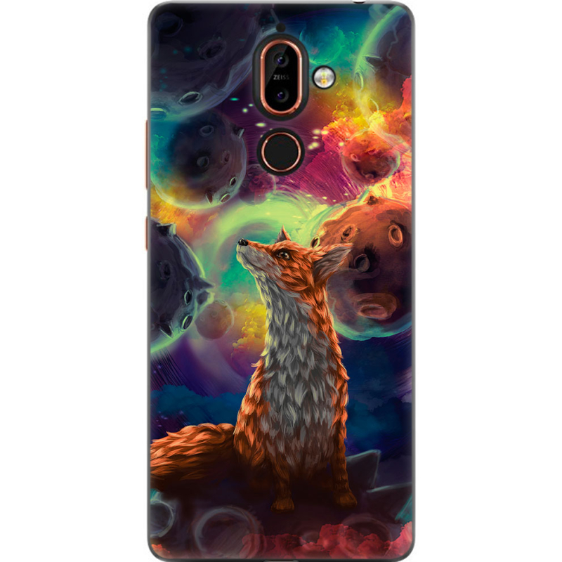 Чехол U-print Nokia 7 Plus CosmoFox