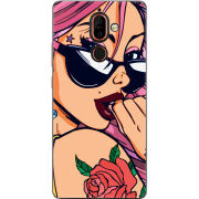 Чехол U-print Nokia 7 Plus Pink Girl