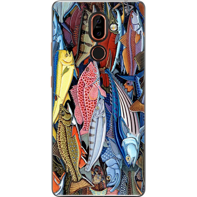 Чехол U-print Nokia 7 Plus Sea Fish