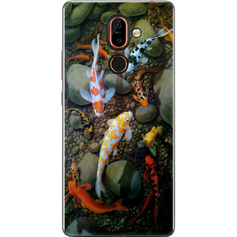 Чехол U-print Nokia 7 Plus Underwater Koi