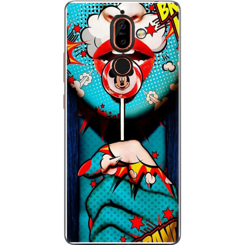 Чехол U-print Nokia 7 Plus Girl Pop Art