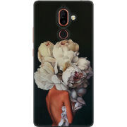 Чехол U-print Nokia 7 Plus Exquisite White Flowers