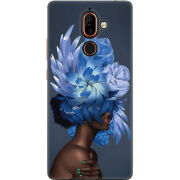 Чехол U-print Nokia 7 Plus Exquisite Blue Flowers