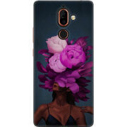 Чехол U-print Nokia 7 Plus Exquisite Purple Flowers