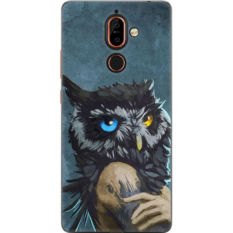 Чехол U-print Nokia 7 Plus Owl Woman
