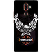 Чехол U-print Nokia 7 Plus Harley Davidson and eagle