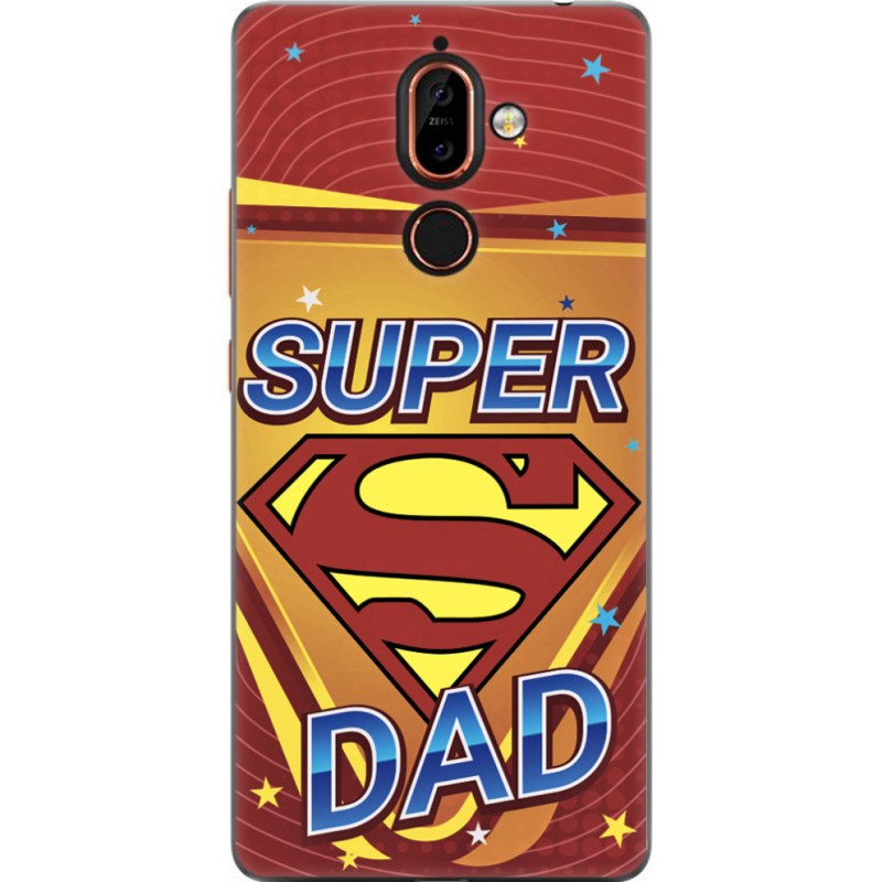 Чехол U-print Nokia 7 Plus Super Dad