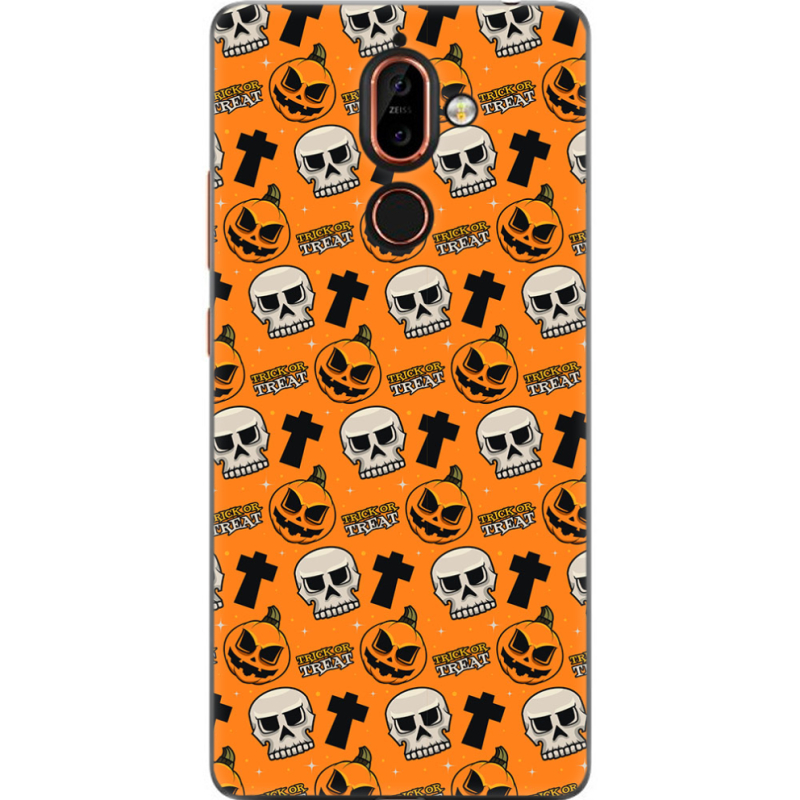 Чехол U-print Nokia 7 Plus Halloween Trick or Treat