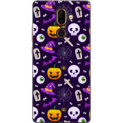 Чехол U-print Nokia 7 Plus Halloween Purple Mood