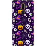 Чехол U-print Nokia 7 Plus Halloween Purple Mood