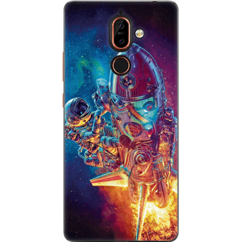 Чехол U-print Nokia 7 Plus Astronaut in Space