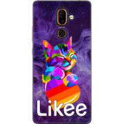 Чехол U-print Nokia 7 Plus Likee Cat