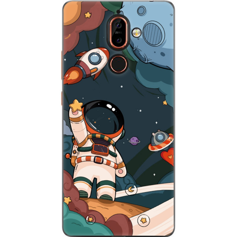 Чехол U-print Nokia 7 Plus Space Mission