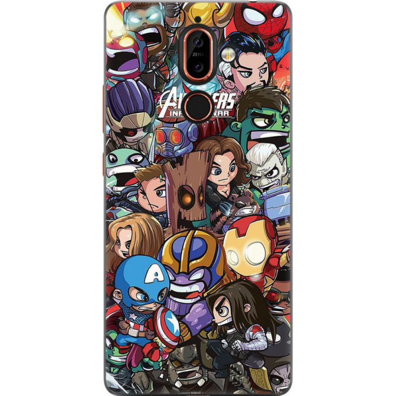 Чехол U-print Nokia 7 Plus Avengers Infinity War