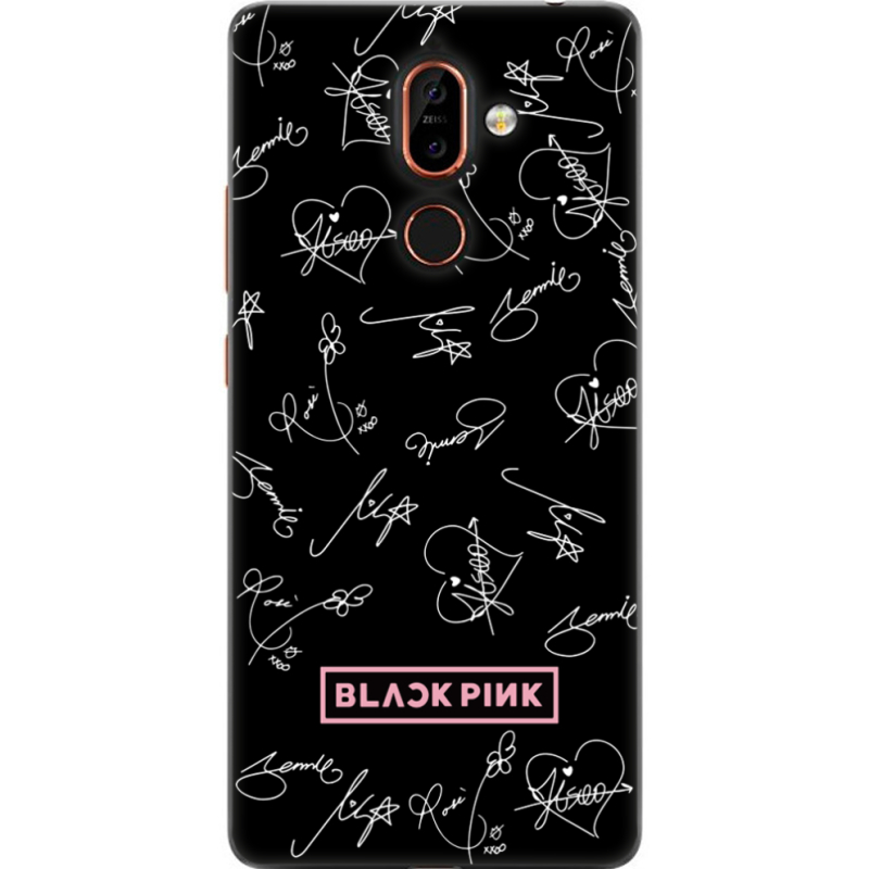 Чехол U-print Nokia 7 Plus Blackpink автограф
