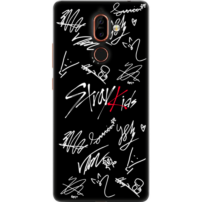 Чехол U-print Nokia 7 Plus Stray Kids автограф