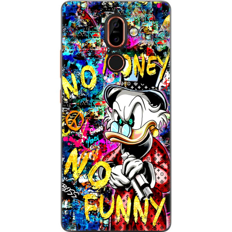 Чехол U-print Nokia 7 Plus no money no funny