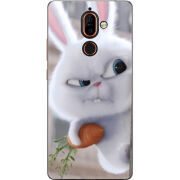 Чехол U-print Nokia 7 Plus Rabbit Snowball