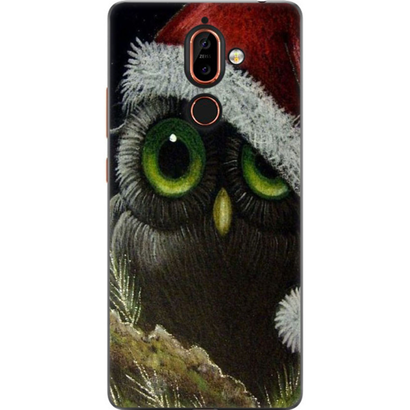 Чехол U-print Nokia 7 Plus Christmas Owl