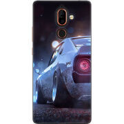 Чехол U-print Nokia 7 Plus Silver Car