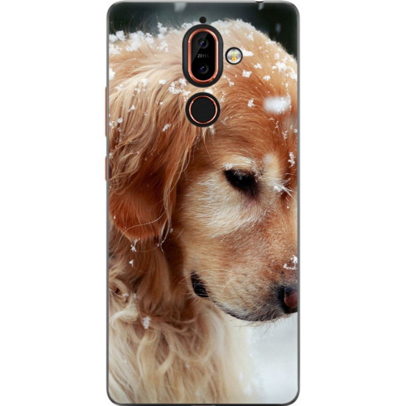 Чехол U-print Nokia 7 Plus Golden Retriever