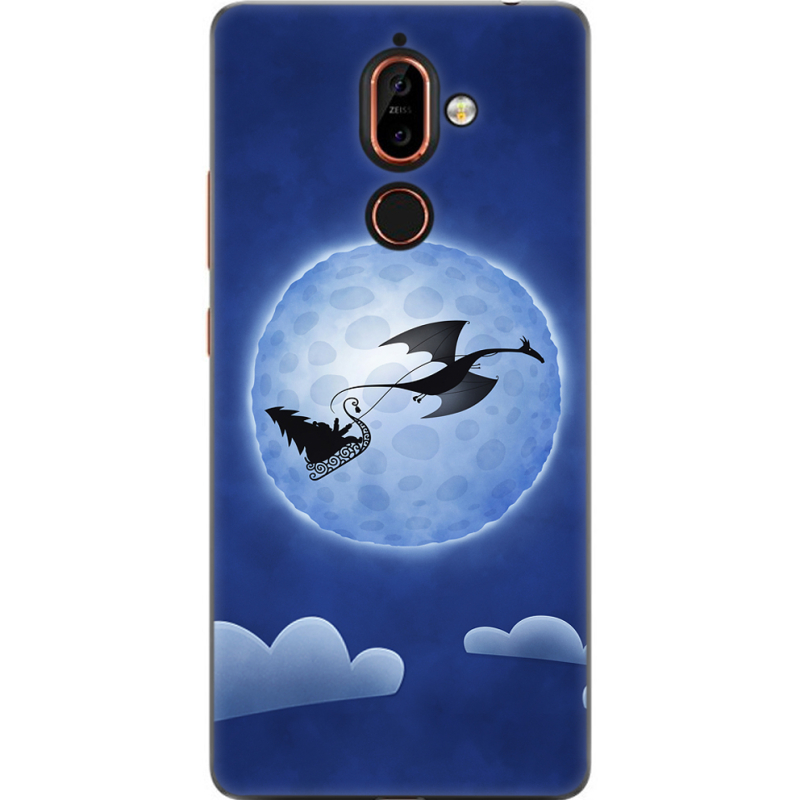 Чехол U-print Nokia 7 Plus Christmas Dragon