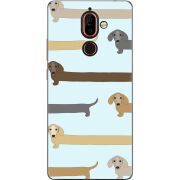 Чехол U-print Nokia 7 Plus Dachshund