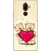 Чехол U-print Nokia 7 Plus Teddy Bear Love