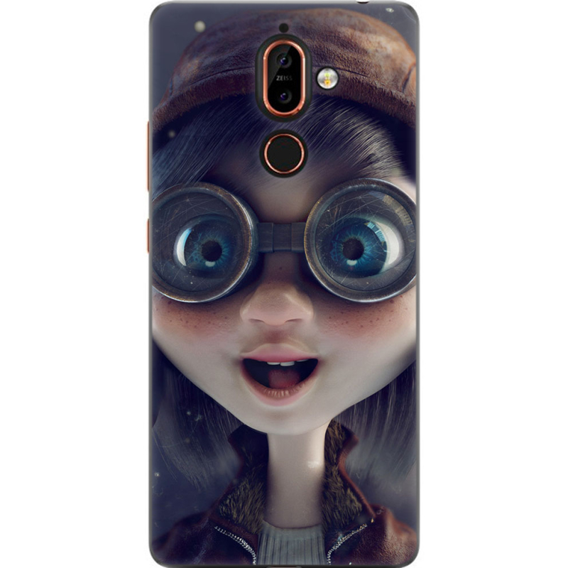 Чехол U-print Nokia 7 Plus Blue Eyes