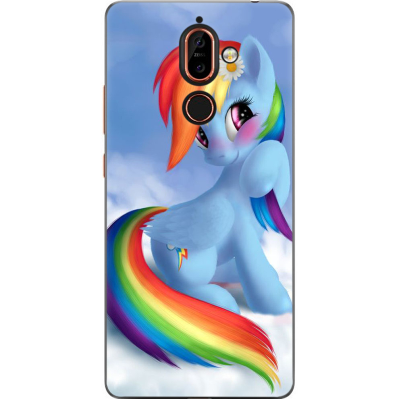 Чехол U-print Nokia 7 Plus My Little Pony Rainbow Dash
