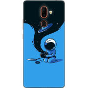 Чехол U-print Nokia 7 Plus Galaxy Art