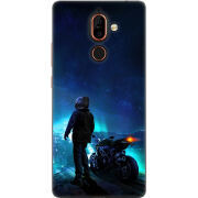 Чехол U-print Nokia 7 Plus Motorcyclist