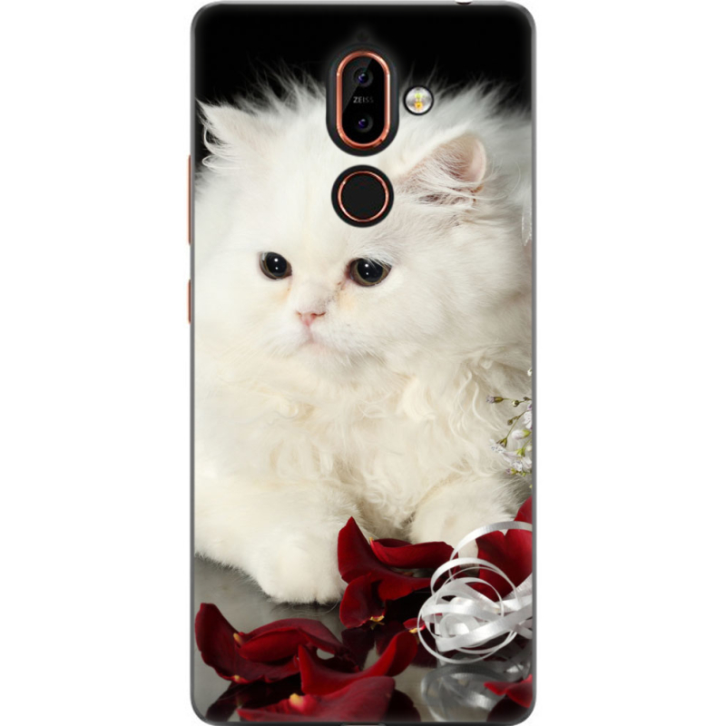 Чехол U-print Nokia 7 Plus Fluffy Cat