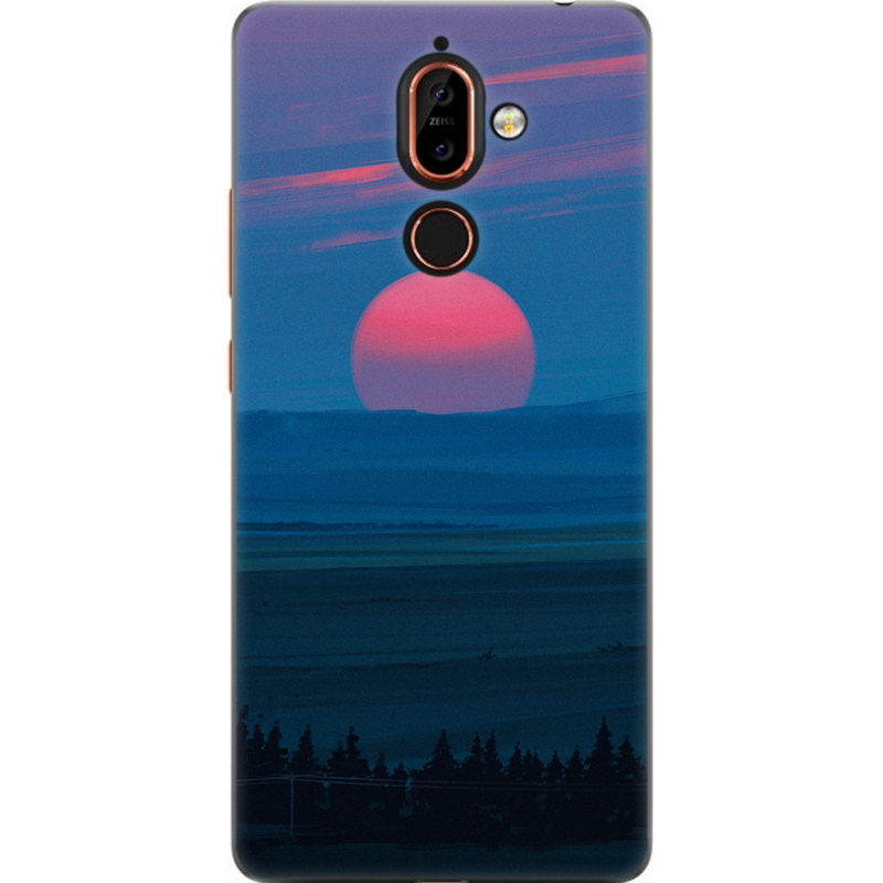 Чехол U-print Nokia 7 Plus Cold Red Light